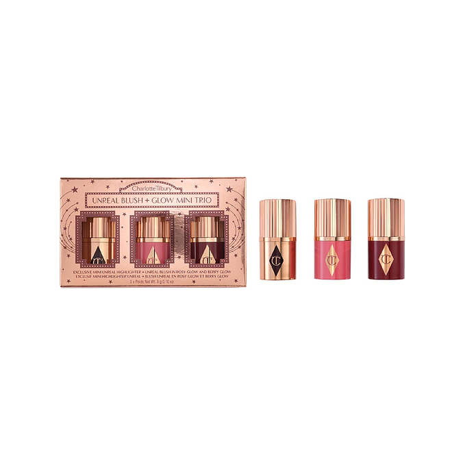 Charlotte Tilbury Mini Unreal Blush Trio Make Up Set