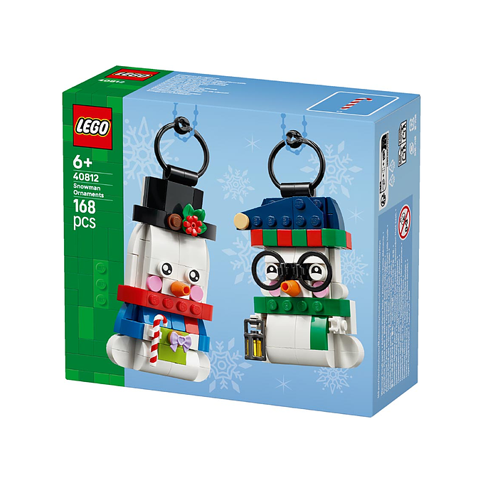 Lego snømann julepynt