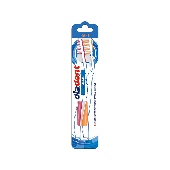 Diadent Toothbrush Classic Hard 2 pieces