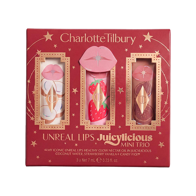 Charlotte Tilbury Mini Unreal Lip Oil Trio Lipstick Set