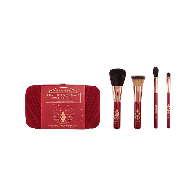 Charlotte Tilbury Hollywood Mini Brush Set Set cont.: Mini Brush Set 35 g + Brush Case 120 g 155 g