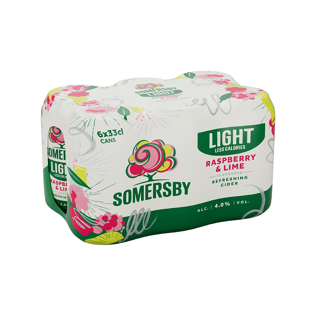 Somersby Raspberry Lime Lite 6x0,33L