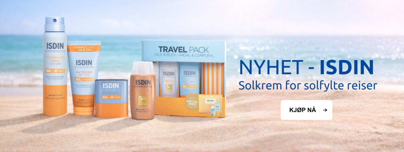 Nytt merke solkremmerke hos oss Isdin. Se mer.