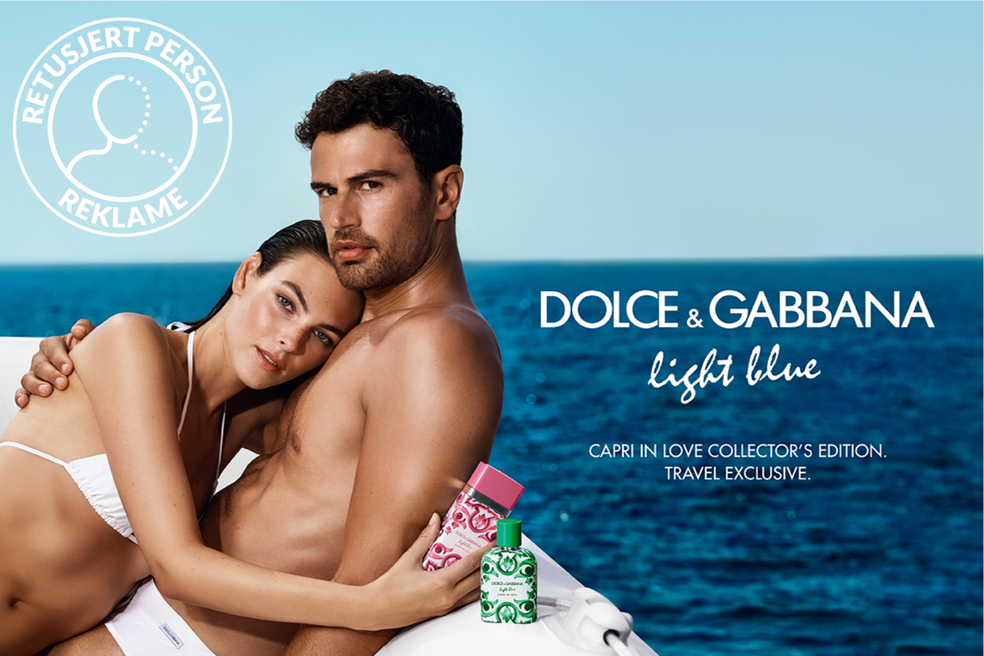 Dolce & Gabbana Light Blue Capri in Love Collector’s Edition parfymer ved havet.