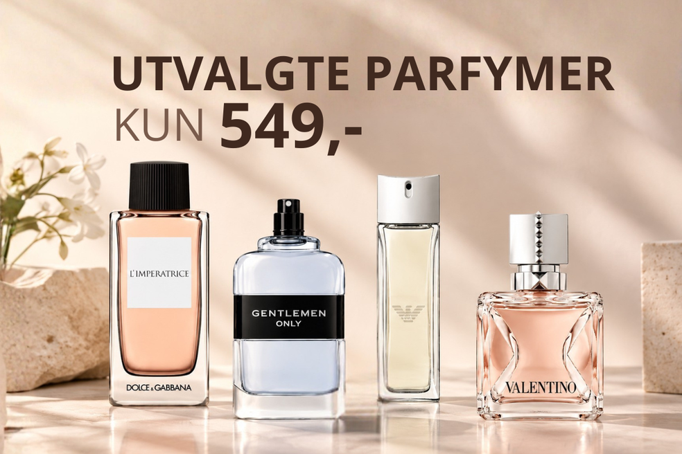 Utvalgte parfymer til kun 549,-