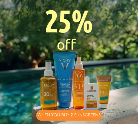 25% off when you buy 2 sunscreens or more - buy now