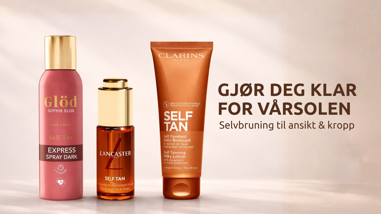 Gjør deg klar for vårsolen med selvbruning - se hele utvalget