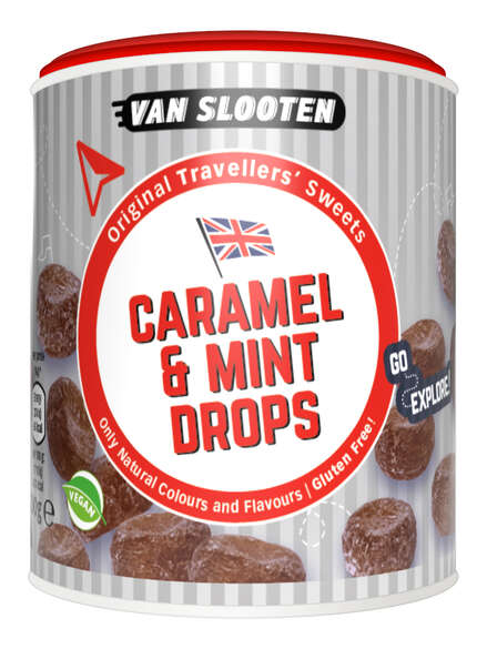 Van Slooten, caramel mint drops 