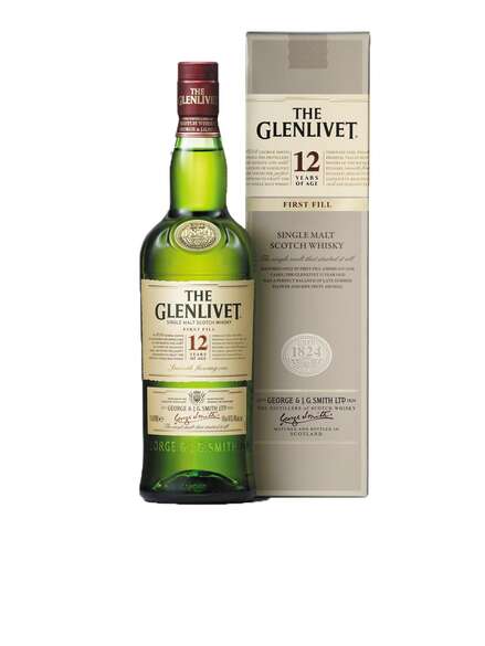 The Glenlivet Single Malt 12 Years Old Scotch Whisky