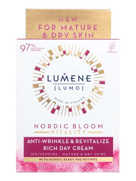 Lumene Nordic Bloom Vitality Anti-Wrinkle & Revitalize Rich Day Cream 