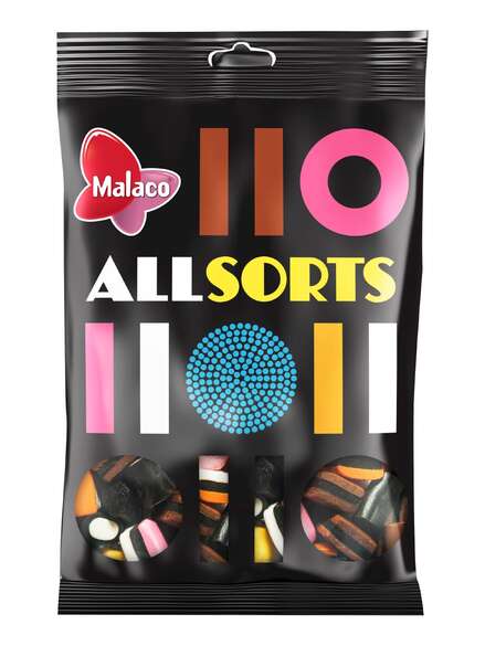 Malaco Allsorts Liqourice