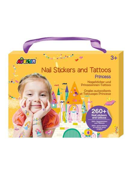 Avenir, Princess Nail Stickers and Tattoos
