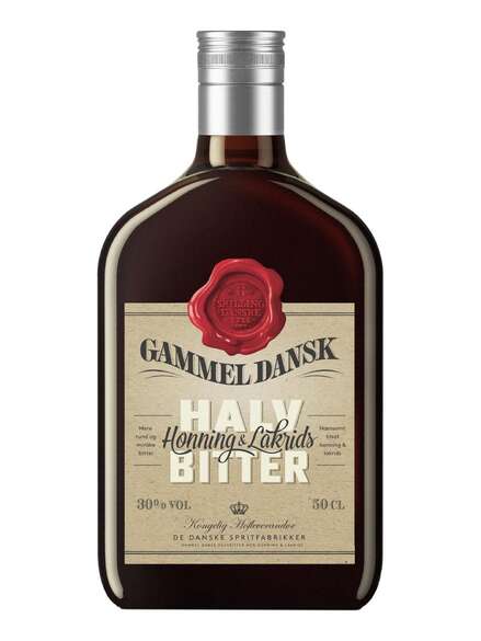 Gammel Dansk Honning Lakris Halv Bitter