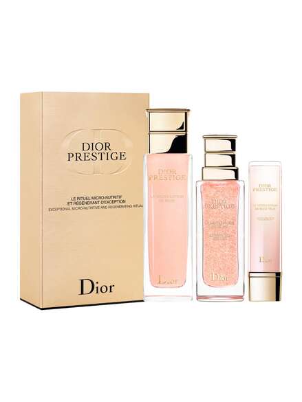 Dior Prestige The Exceptional Micro-Nutritive and Regenerating Ritual Face Care Selection - 3 Products - Lotion, Serum and Eye Contour Serum