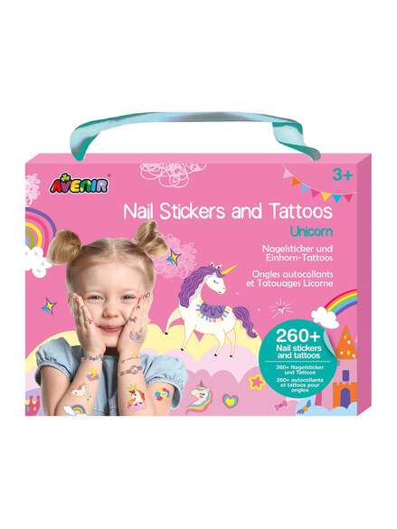Avenir, Unicorn Nail Stickers and Tattoos