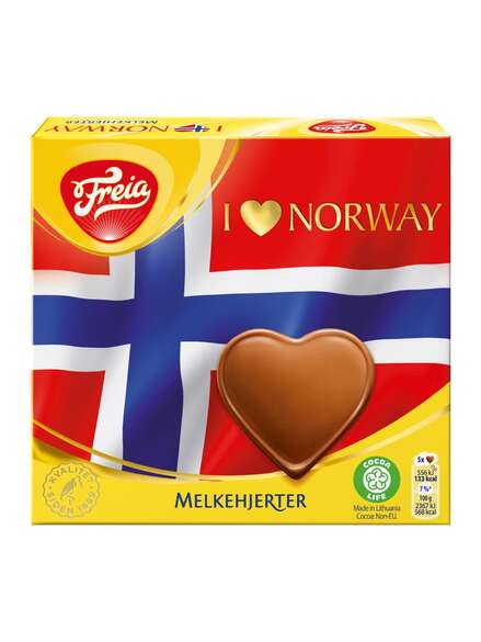 Freia I love Norway Melkehjerter