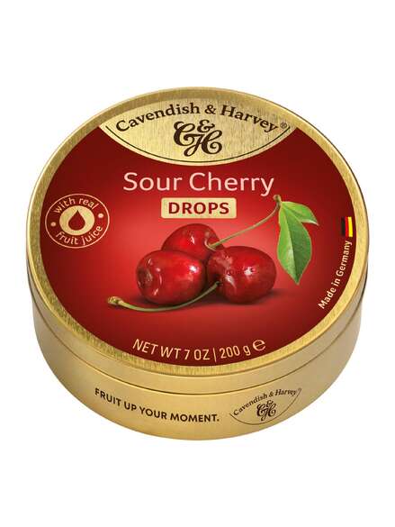 Cavendish & Harvey Sour Cherry Drops 200g