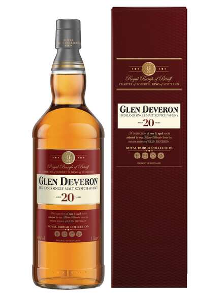 Glen Deveron Highland Single Malt Scotch Whisky 20 years old