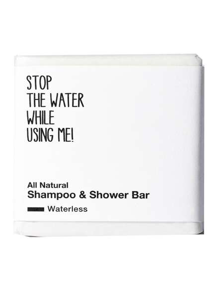 Stop the water while using me! Waterless Shampoo & Shower Bar