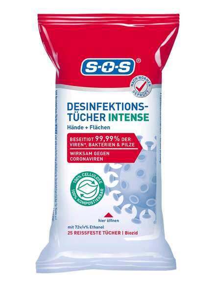 SOS Disinfectant wipes 25 pieces 130 g