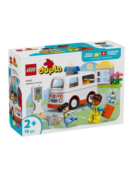 Lego Duplo sykebil med sjåfør