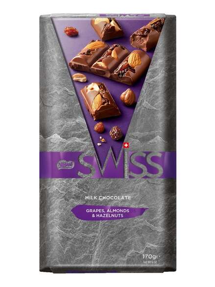 Nestlé SWISS Raisins, Almonds and Hazelnut