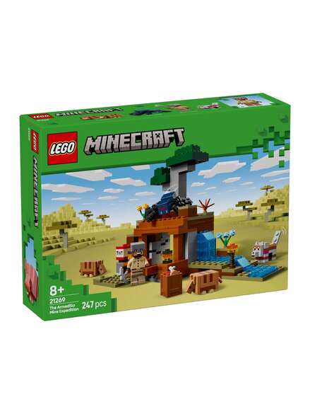 LEGO Minecraft ekspedisjonen til beltedyrgruven