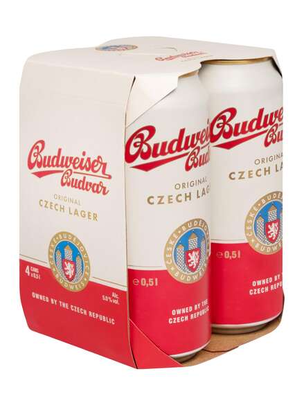 Budweiser Budvar Lager 4x0,5 L