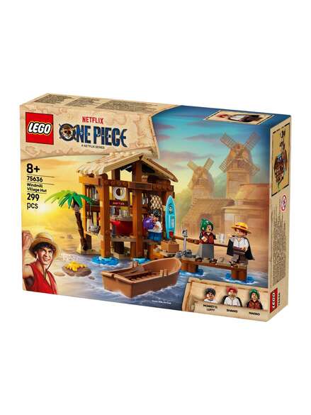 LEGO one piece hytte i vindmøllelandsby