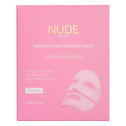 Nude Beauty Skin Care Heavenly Pink Hydrogel Mask (3 pack)
