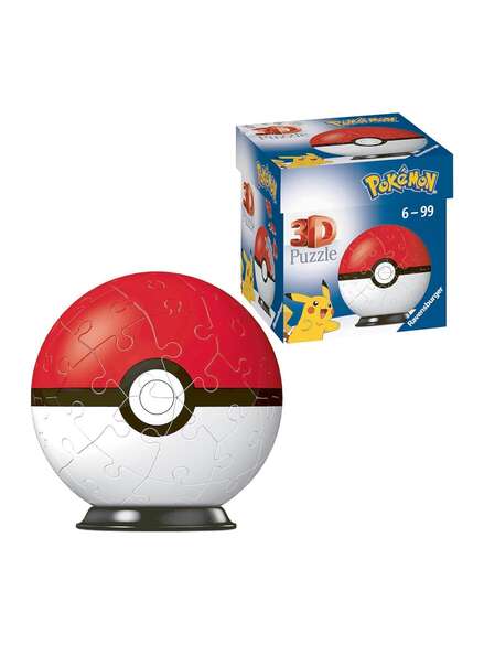 3D Puzzle Pokémon Pokeball - 54 Pieces