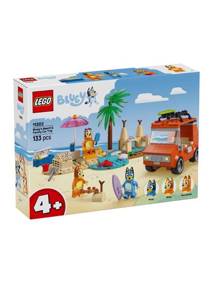LEGO Bluey's familietur til stranden
