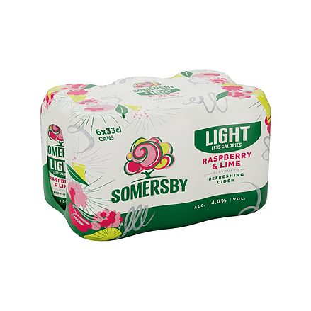 Somersby Raspberry Lime Lite 6x0,33L