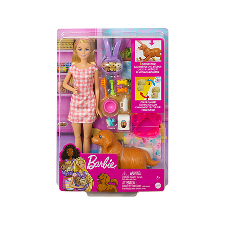 Barbie dukke med hund