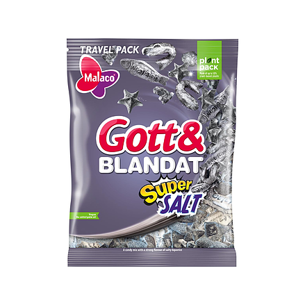 Malaco Gott & Blandet Super Salty