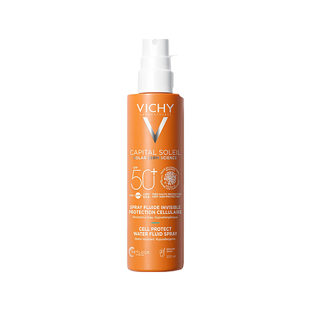 Vichy Capital Soleil Sun Lotion Cell Protect Water Fluid Spray SPF 50+