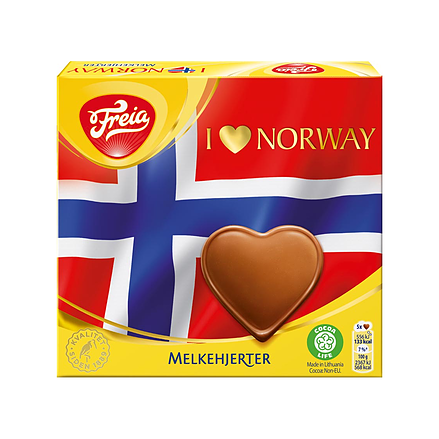 Freia I love Norway Melkehjerter