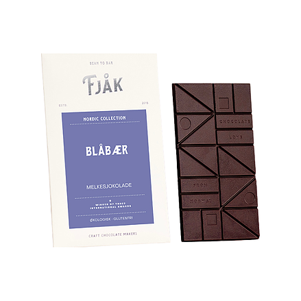 Fjåk Chocolate Milk Chocolate with Blueberry