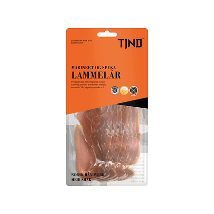 Tind marinert og speket lammelår