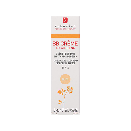 Erborian BB Crème Makeup-Care Face Cream "Baby Skin" Effect SPF 20 Nude 15 ml