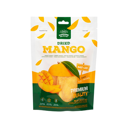 Sunshine Delights tørket Mango 200g