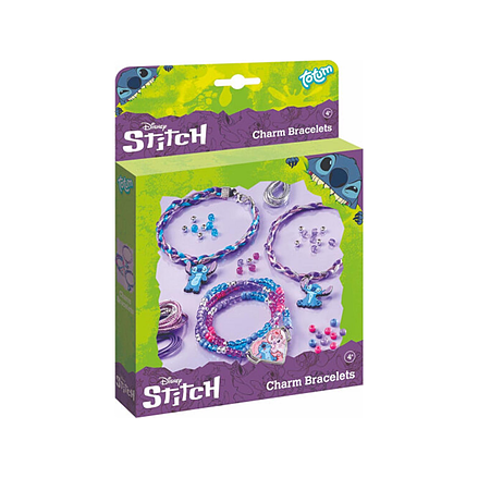 Stitch armbånd med charms hobbysett
