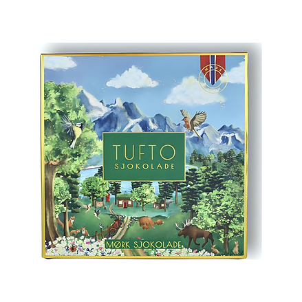 Tufto Mørk Sjokolade 62% 80 g