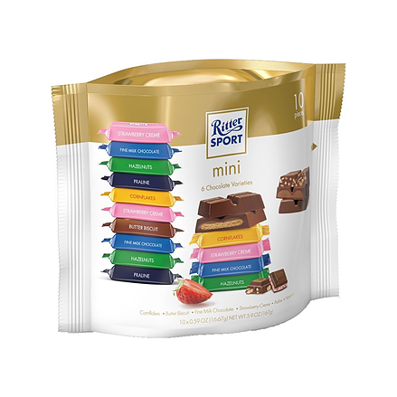 Ritter Sport mini pose