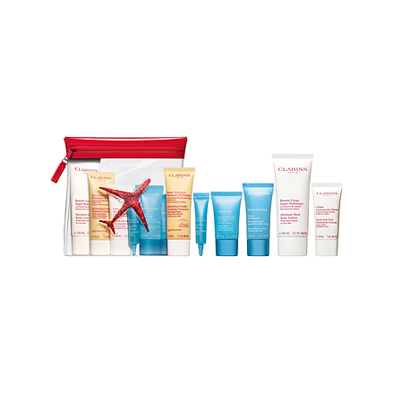 Clarins Head-To-Toe Moisturizing Essentials Travel Set