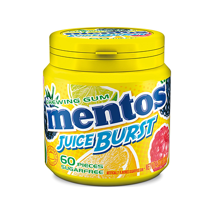 Mentos Gum Juice Burst Yellow Sugarfree