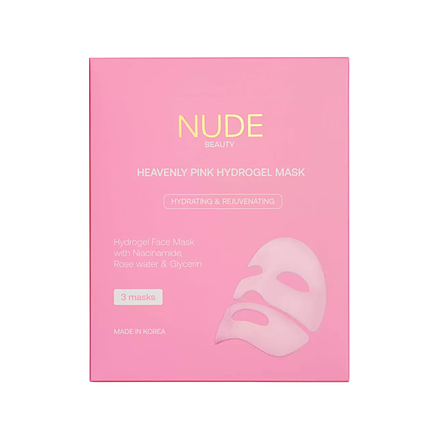 Nude Beauty Skin Care Heavenly Pink Hydrogel Mask (3 pack)