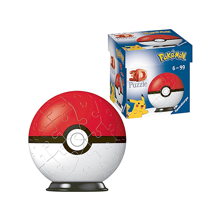 3D Puzzle Pokémon Pokeball - 54 Pieces