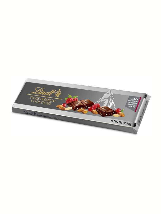 Lindt tablet Silver Dark Berry Almond