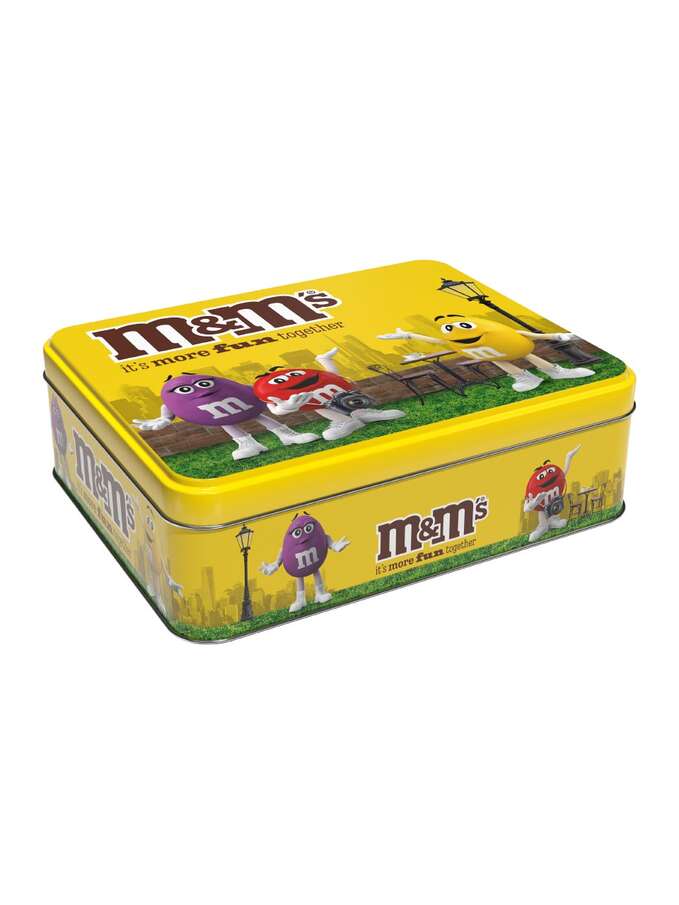M&Ms Peanut Candy Tin 330g 1